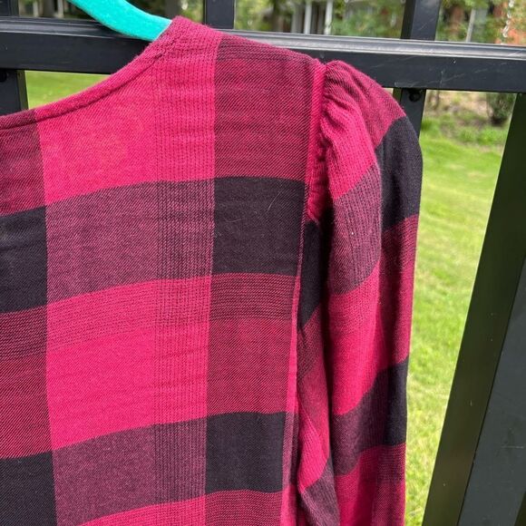 Anthropologie Cloth & Stone Buffalo Check Plaid Dress NWT - Picture 7 of 8